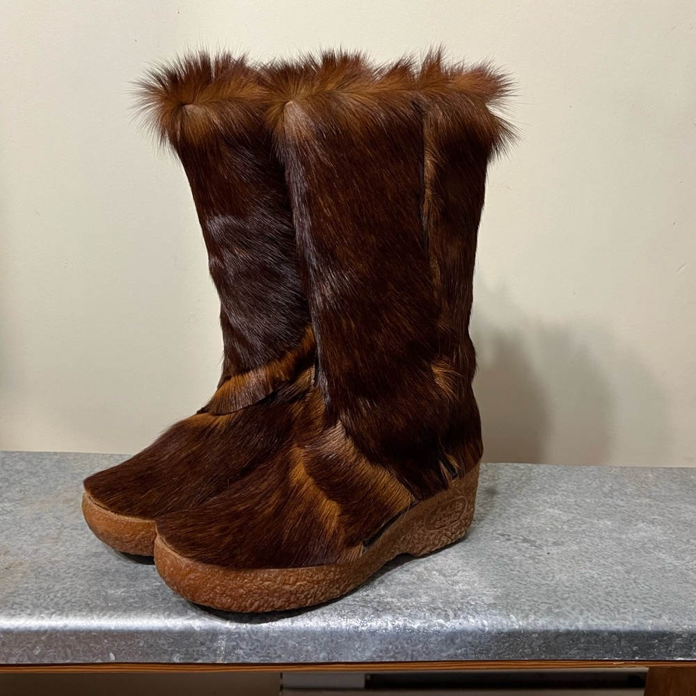Vintage Fur Boots